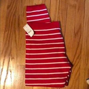 Christmas stripped leggings size XL